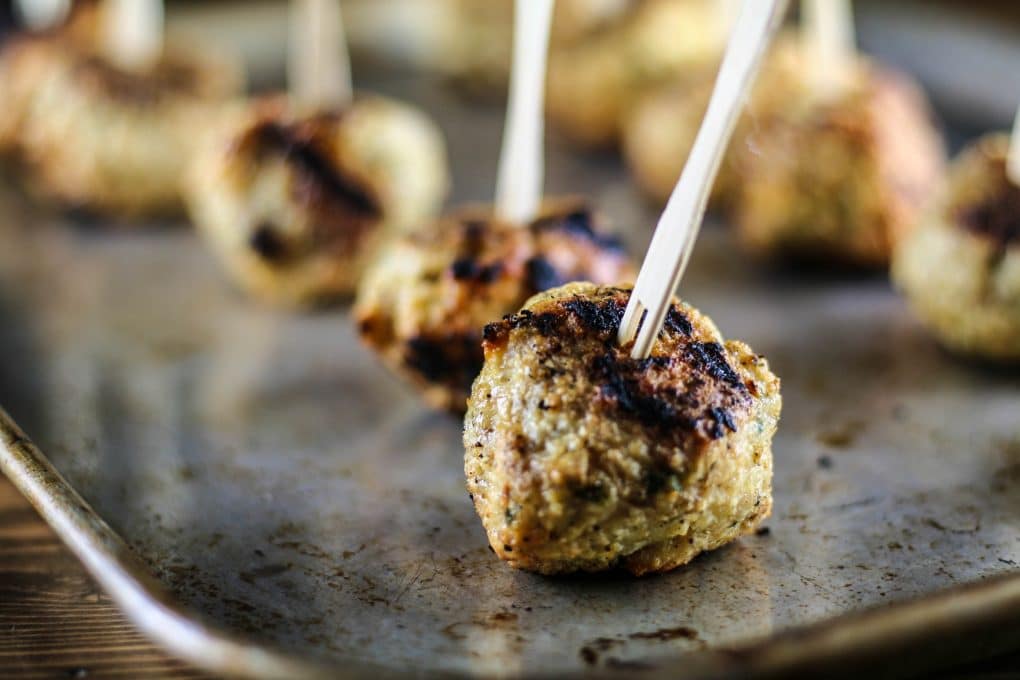 Grilled Gyro Meatballs