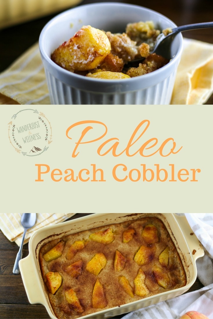gluten-free paleo peach cobbler