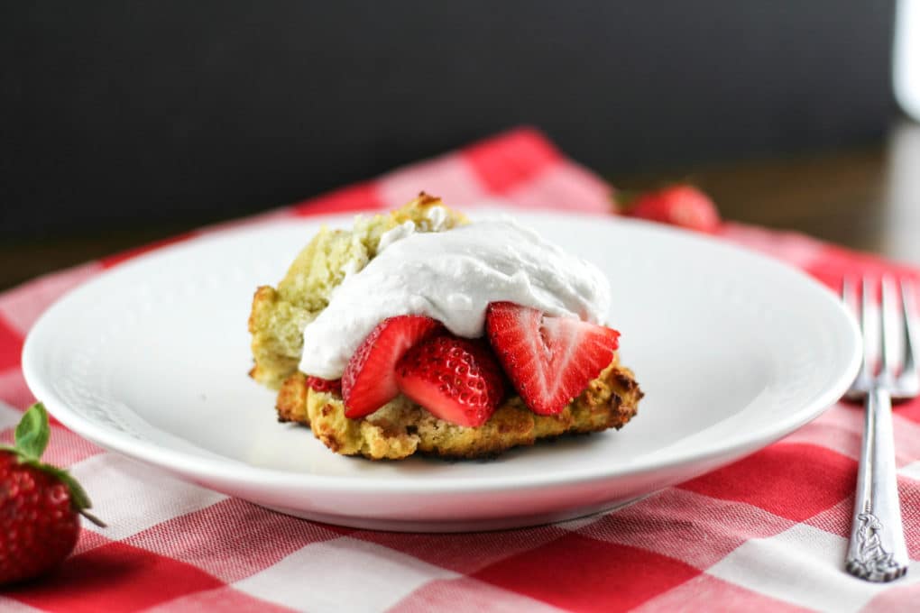 gluten-free paleo strawberry shortcake
