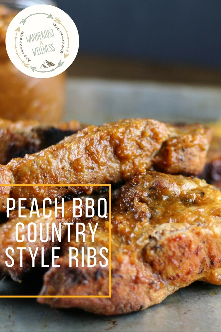 peach bbq country style ribs