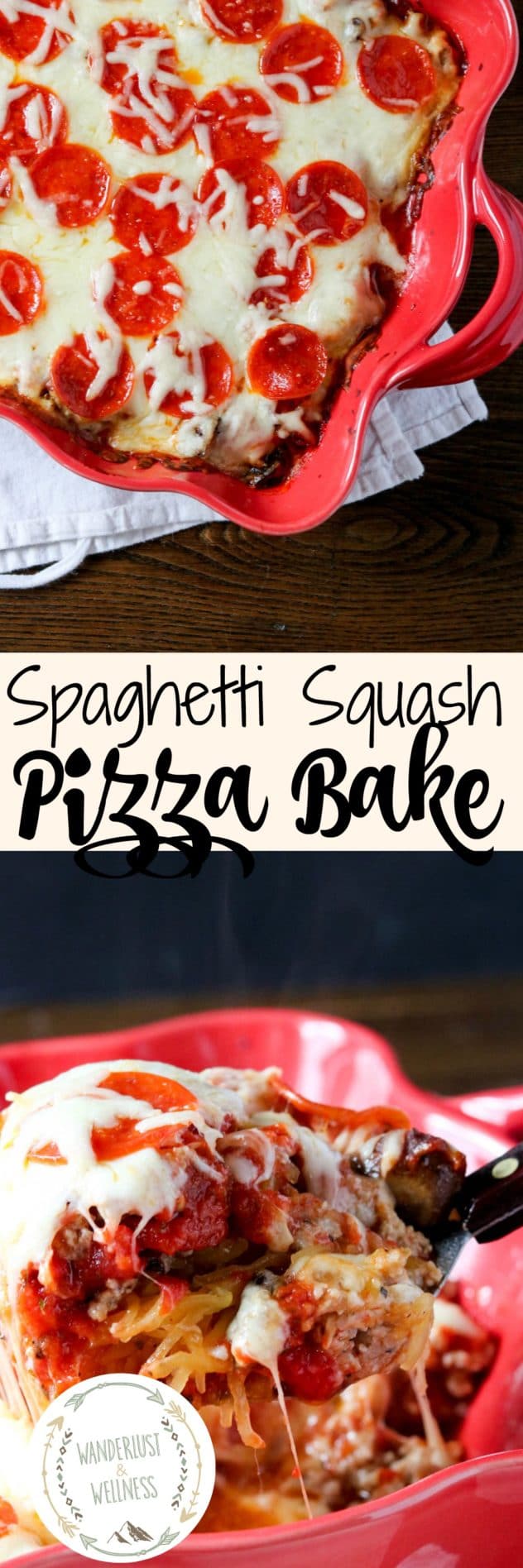 Spaghetti Squash Pizza Bake