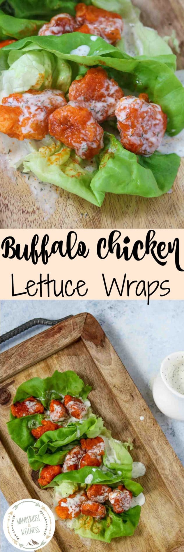 Buffalo Chicken Lettuce Wraps